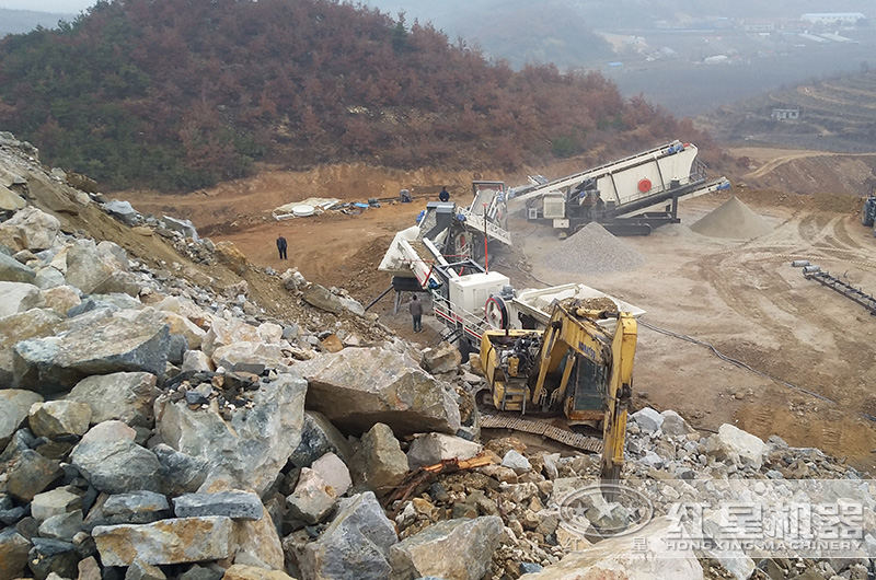 湖南移動小型碎石機生產作業現場，可就近安排參觀