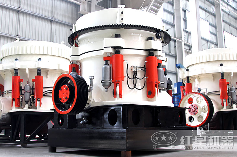 圓錐式破碎機立體結構，占地面積小